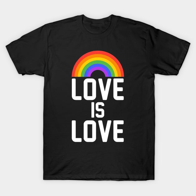 love is love rainbow T-Shirt by graysond